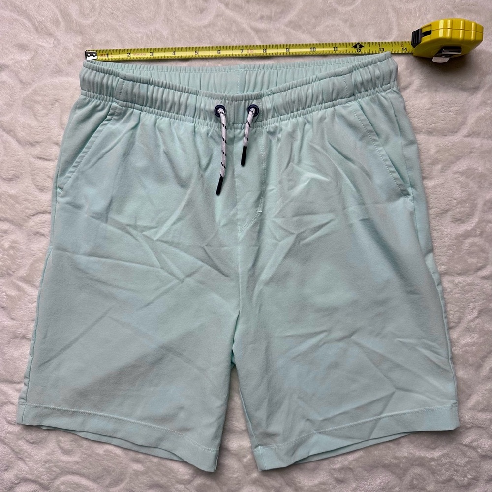 Vineyard Vines Athletic Shorts Light Blue Aqua Soft Lightweight Boys Youth LARGE